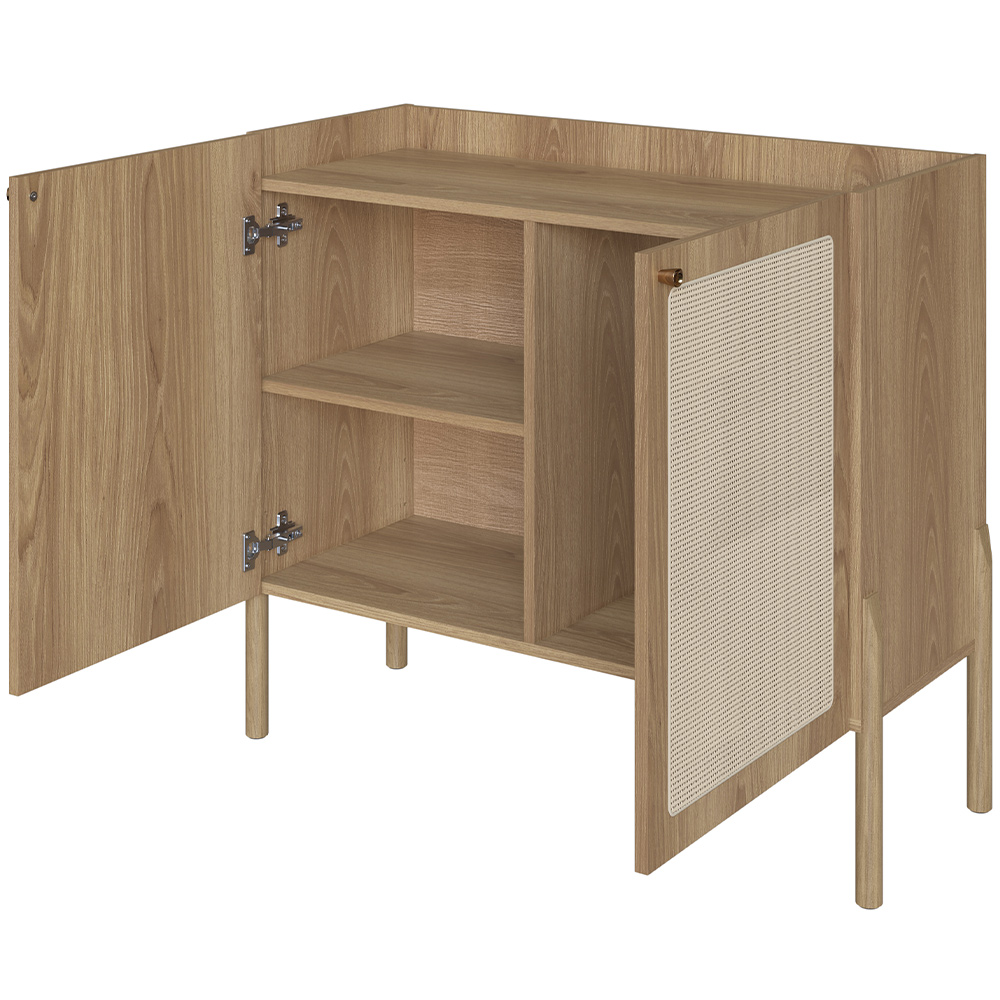 Balcão Aparador Cantinho do Café Pés Madeira Moss A03 Hanover Roble - Lyam Decor