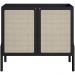 Balcão Aparador Cantinho do Café Pés Madeira Moss A03 Nero Preto - Lyam Decor