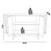 Balcão Buffet Para Sala De Estar Curvo 02 Portas Romagna 130cm D03 Freijó Preto Fosco - Lyam Decor