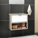 Balcão Gabinete Para Banheiro 60cm Com 01 Gaveta Malta B06 Barrique Branco - Lyam Decor