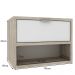 Balcão Gabinete Para Banheiro 60cm Com 01 Gaveta Malta B06 Barrique Branco - Lyam Decor