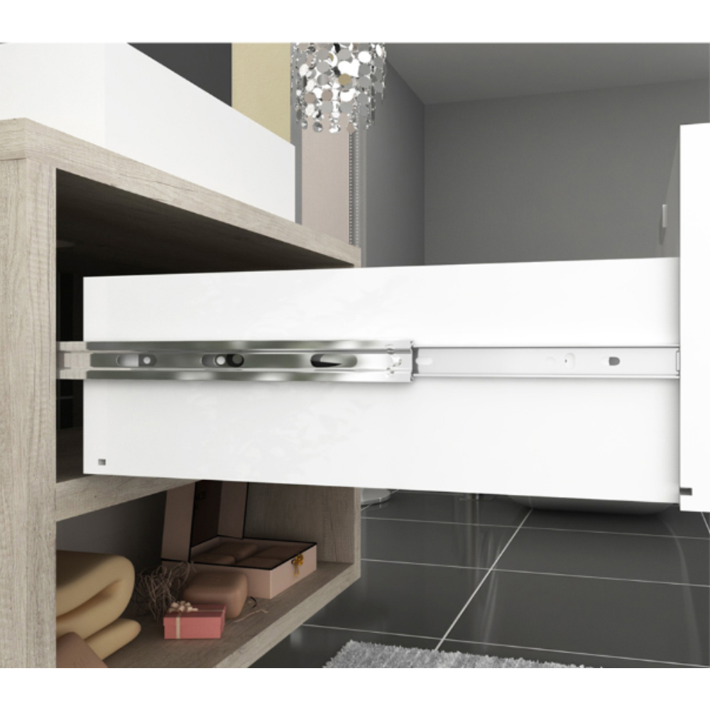Balcão Gabinete Para Banheiro 60cm Com 01 Gaveta Malta B06 Barrique Branco - Lyam Decor