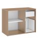 Balcão Gabinete Para Banheiro 80 cm 02 Gavetas E 01 Porta Nice B06 Nogal Noce Amêndoa - Lyam Decor