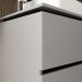 Balcão Gabinete Para Banheiro 80 cm 03 Gavetas Urban B06 Argento Preto - Lyam Decor