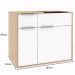 Balcão Gabinete Para Banheiro 80cm 01 Porta E 02 Gavetas Com Cuba Jazz B06 Faia Branco - Lyam Decor