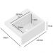 Balcão Gabinete Para Banheiro 80cm 01 Porta E 02 Gavetas Com Cuba Jazz B06 Faia Branco - Lyam Decor