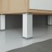 Balcão Gabinete Para Banheiro Com Pés e Cuba 80cm West B06 Branco Faia - Lyam Decor