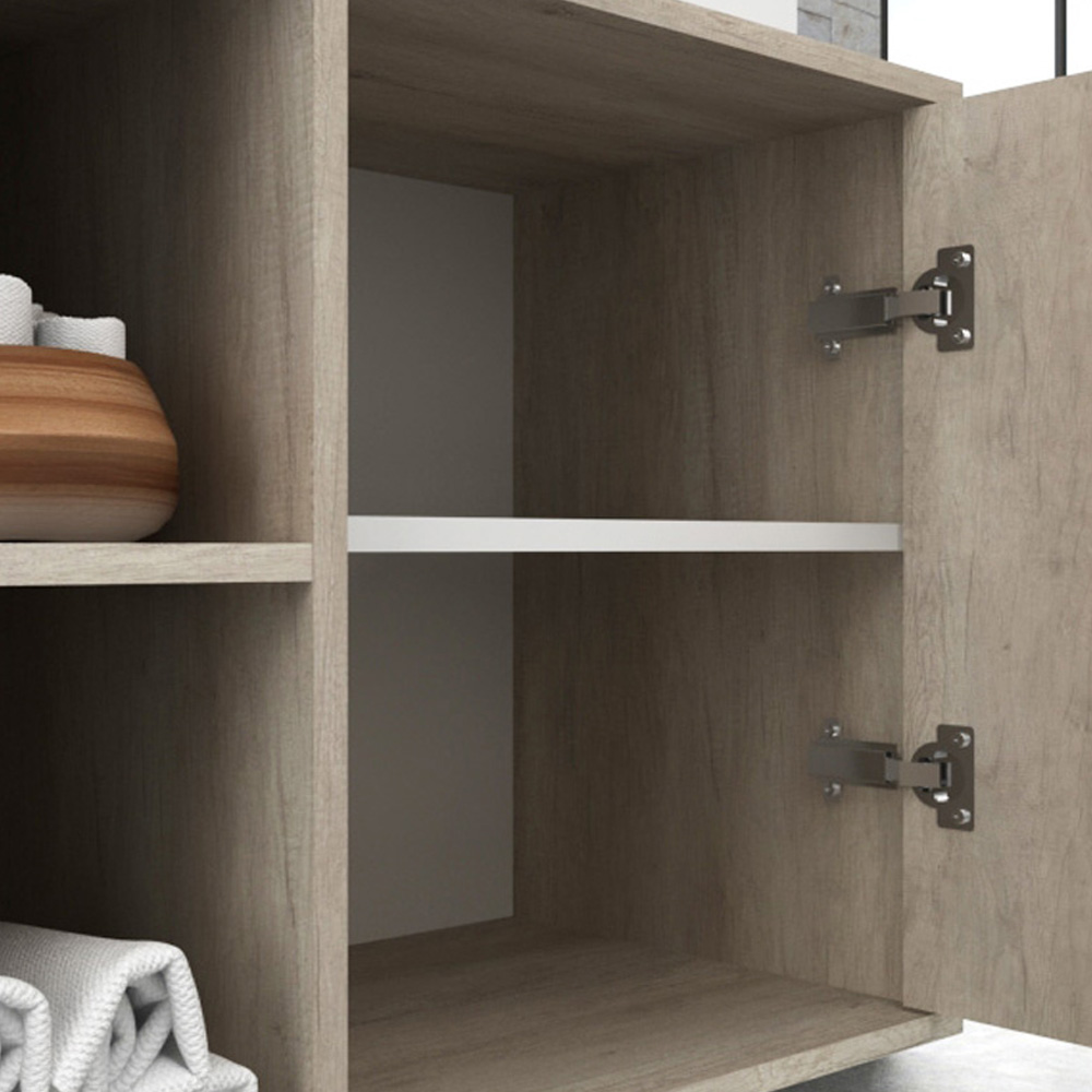 Balcão Gabinete Suspenso Para Banheiro 60 cm Com 01 Porta Anne B06 Barrique - Lyam Decor