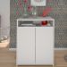 Balcão Multiuso Escritório Sala Cool A02 02 Portas Branco - Lyam Decor