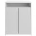 Balcão Multiuso Escritório Sala Cool A02 02 Portas Branco - Lyam Decor