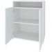Balcão Multiuso Escritório Sala Cool A02 02 Portas Branco - Lyam Decor