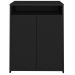 Balcão Multiuso Escritório Sala Cool A02 02 Portas Preto - Lyam Decor