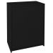 Balcão Multiuso Escritório Sala Cool A02 02 Portas Preto - Lyam Decor