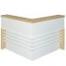 Balcão Para Recepção Escritório Office Atria Executiva 147x147cm A02 Carvalho Branco - Lyam Decor