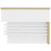 Balcão Para Recepção Escritório Office Atria Executiva 147x147cm A02 Carvalho Branco - Lyam Decor