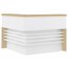 Balcão Para Recepção Escritório Office Atria Executiva 147x147cm A02 Carvalho Branco - Lyam Decor