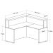 Balcão Para Recepção Escritório Office Atria Executiva 147x147cm A02 Charuto Preto - Lyam Decor