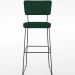 Banqueta Alta Bar Cozinha Sala De Jantar Fixa Allana L02 Suede Verde Musgo - Lyam Decor