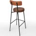 Banqueta Alta Bar Cozinha Sala De Jantar Milão L02 Couríssimo Camel Marrom - Lyam Decor