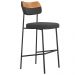 Banqueta Alta Bar Cozinha Sala De Jantar Whisky Elira L02 Couríssimo Whisky Linho Chumbo - Lyam Decor