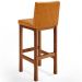 Banqueta Alta Para Cozinha Sala De Jantar Fixa Alya L02 Couríssimo Whisky - Lyam Decor
