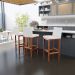Banqueta Alta Para Cozinha Sala De Jantar Fixa Alya L02 Facto Branco - Lyam Decor