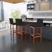 Banqueta Alta Para Cozinha Sala De Jantar Fixa Alya L02 Facto Preto - Lyam Decor