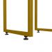 Banqueta Alta Para Cozinha Sala De Jantar Hanna L02 Dourado Suede Azul Marinho - Lyam Decor