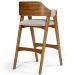 Banqueta Alta Para Cozinha Sala de Jantar Bar Suran L02 Bouclê Creme - Lyam Decor