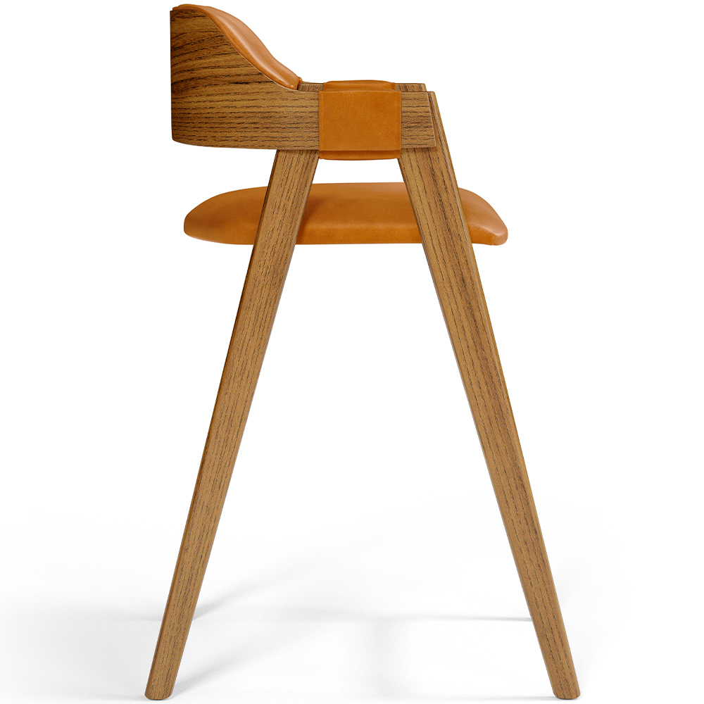 Banqueta Alta Para Cozinha Sala de Jantar Bar Suran L02 Couríssimo Whisky - Lyam Decor