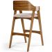 Banqueta Alta Para Cozinha Sala de Jantar Bar Suran L02 Suede Bege - Lyam Decor