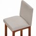 Banqueta Alta Para Cozinha Sala de Jantar Fixa Alya L02 Linho Cru - Lyam Decor