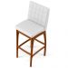 Banqueta Alta Para Cozinha Sala de Jantar Fixa Mila B04 Facto Branco Fosco - Lyam Decor