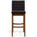 Banqueta Alta Para Cozinha Sala de Jantar Fixa Mila B04 Linho Chumbo - Lyam Decor