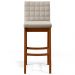 Banqueta Alta Para Cozinha Sala de Jantar Fixa Mila B04 Linho Cru - Lyam Decor