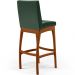 Banqueta Alta Para Cozinha Sala de Jantar Fixa Mila L02 Facto Verde Musgo - Lyam Decor