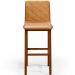 Banqueta Alta Para Cozinha Sala de Jantar Fixa Zoe B04 Couríssimo Whisky - Lyam Decor