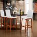 Banqueta Alta Para Cozinha Sala de Jantar Fixa Zoe B04 Facto Branco - Lyam Decor