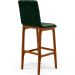 Banqueta Alta Para Cozinha Sala de Jantar Fixa Zoe B04 Facto Verde Musgo - Lyam Decor