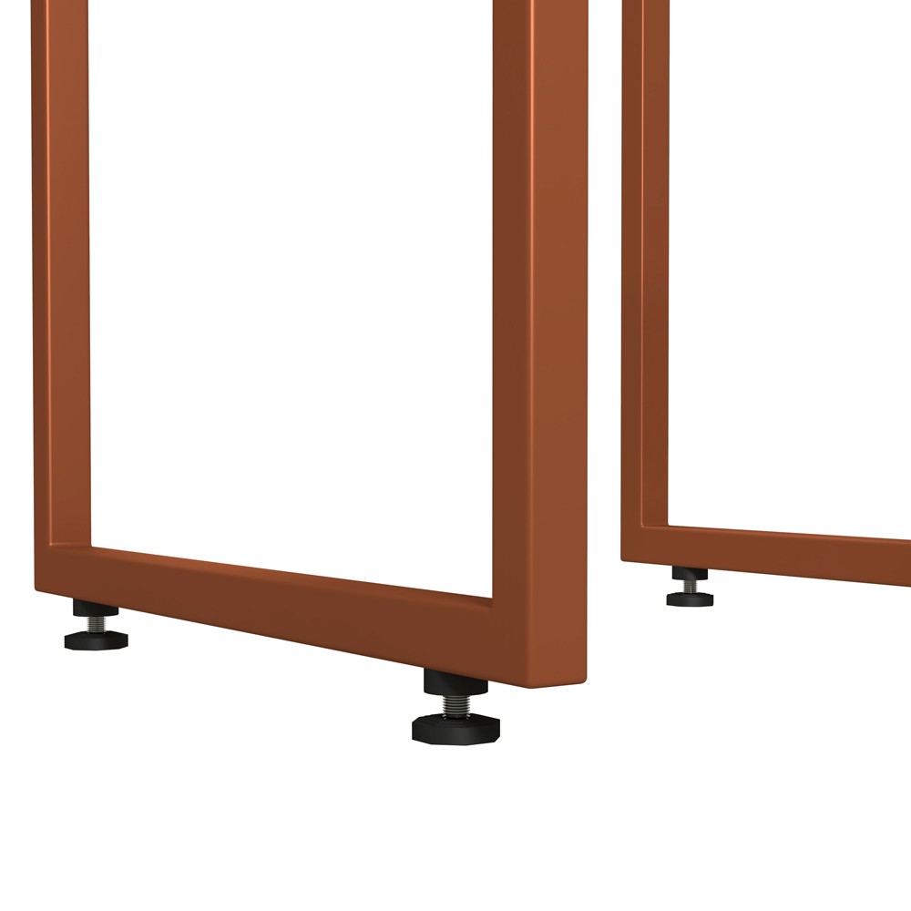 Banqueta Alta Para Cozinha Sala de Jantar Hanna L02 Bronze Linho Bege - Lyam Decor