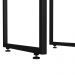 Banqueta Alta Para Cozinha Sala de Jantar Hanna L02 Preto Suede Bege - Lyam Decor