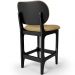 Banqueta Baixa Bar Cozinha E Sala De Jantar Fixa Betta L02 Preto Couríssimo Casco Fendi - Lyam Decor
