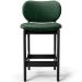 Banqueta Baixa Bar Cozinha E Sala De Jantar Fixa Betta L02 Preto Facto Verde Musgo - Lyam Decor