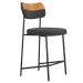 Banqueta Baixa Bar Cozinha Sala De Jantar Whisky Elira L02 Couríssimo Whisky Linho Chumbo - Lyam Decor