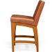 Banqueta Baixa Para Cozinha Bancada Bar Sala De Jantar Fixa Mila L02 Couríssimo Camel - Lyam Decor
