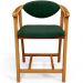 Banqueta Baixa Para Cozinha Sala de Jantar Bancada Cecília L02 Couríssimo Verde Musgo - Lyam Decor