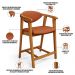 Banqueta Baixa Para Cozinha Sala de Jantar Bancada Cecília L02 Tecido Terracota - Lyam Decor