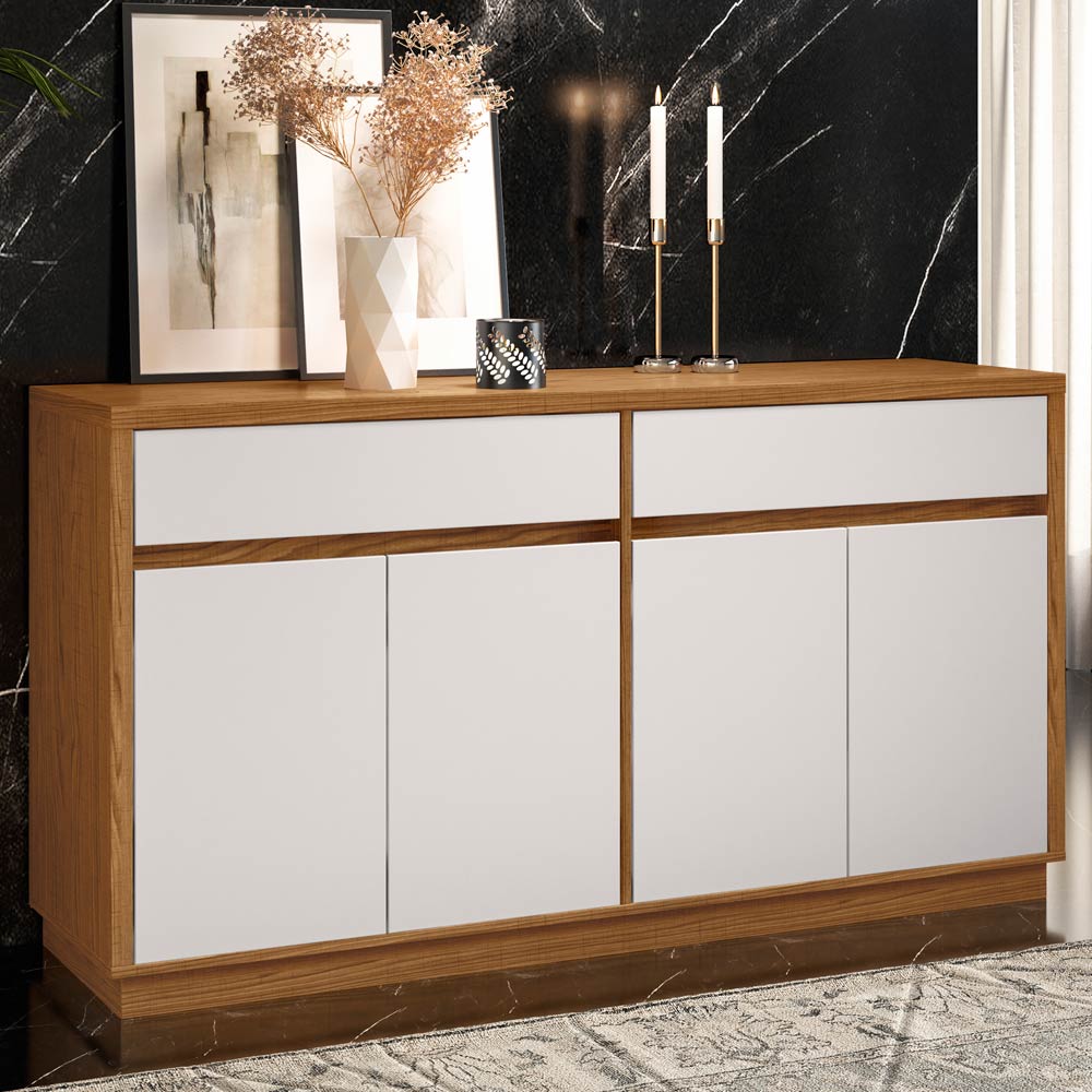 Buffet Para Sala de Jantar Ana N01 Ypê Off White - Lyam Decor