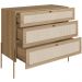 Cômoda Com 03 Gavetas Para Quarto Closet Industrial Indy A03 Hanover Dourado - Lyam Decor