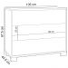 Cômoda Para Quarto 3 Gavetas 105cm Click D03 Freijó Off White - Lyam Decor